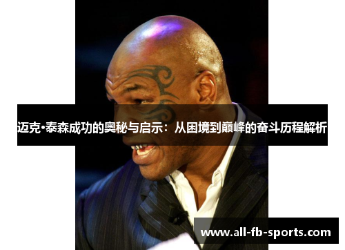 迈克·泰森成功的奥秘与启示：从困境到巅峰的奋斗历程解析